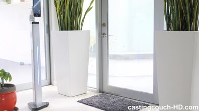 Classic sexy blonde at casting lusty for cum